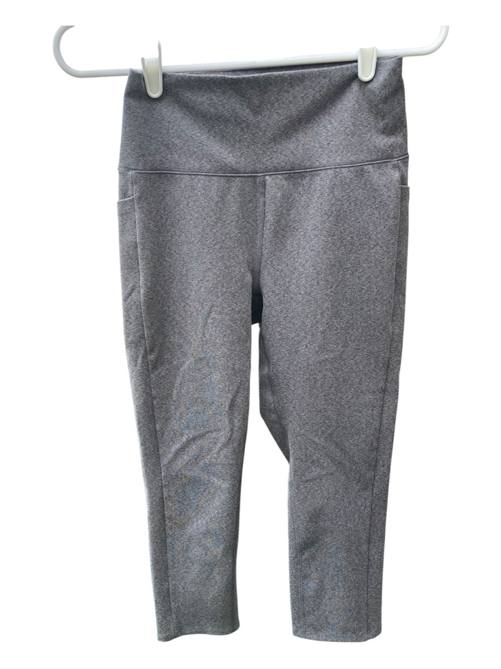 Gray High-Waist Active Capri Leggings RBX Active Medium